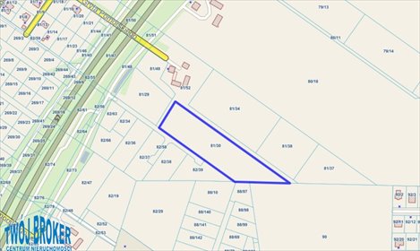 Na sprzedaż działka inwestycyjna 10 638 m² w Miszewku działka Miszewko, 81/30