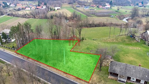 Działka 16,14 ara przy głównej drodze w Żyznowie. działka Żyznów