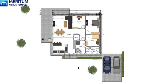Nowoczesny dom 107 m2 z dużą działką i zielenią dom Żelechów