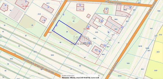 działka na sprzedaż 985m2 działka Warszawa, Włochy, Załuski, Klinowa