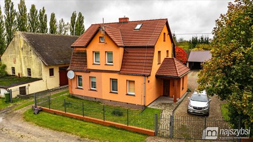 Polecam dom 84,7 m² z dużym ogrodem i budynkiem gospodarczym dom Przybiernów, Bolesława Chrobrego