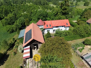 Urokliwe siedlisko z pensjonatem nad jeziorem Bukwałd - polecam! dom Bukwałd