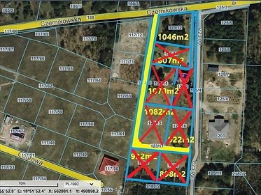 działka na sprzedaż 1046m2 działka Sąsieczno, Sąsieczno, Czernikowska