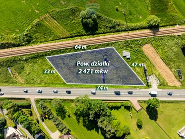 działka na sprzedaż 2471m2 działka Szaflary, Zakopiańska