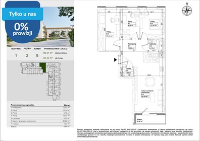 Przestronne 4-pokojowe mieszkanie 83,42 m² w Osielsku mieszkanie Osielsko, Aleja Adama Mickiewicza