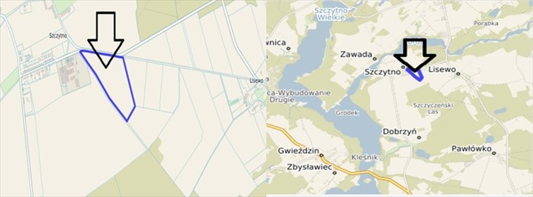 Duża działka rolna 10 ha w Lisewo, przetarg 15.07 działka Lisewo