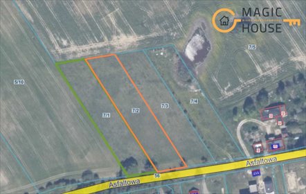 Działki budowlane 3000 m² z warunkami zabudowy, las, asfalt działka Ełganowo, Asfaltowa