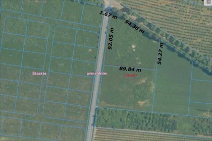 Działka inwestycyjna 21 587 m² pod stację lub handel. działka Mstów, Zawada
