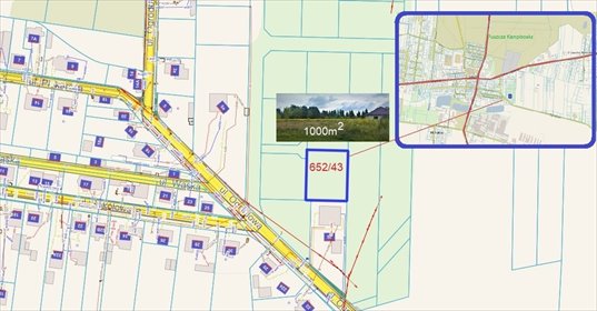 działka na sprzedaż 1000m2 działka Leszno