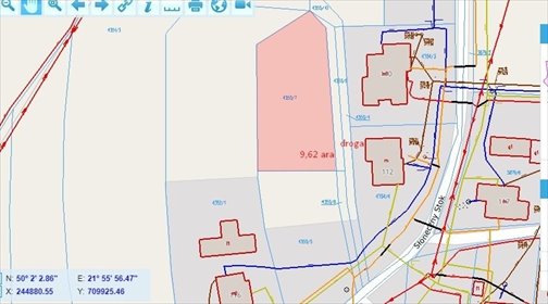 działka na sprzedaż 962m2 działka Rzeszów, Dębicka