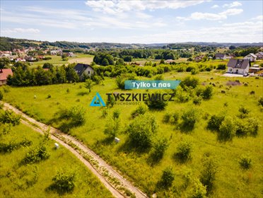 Działka 1008 m² w spokojnej okolicy z mediami, lasem i jeziorami działka Somonino