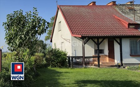 Dom bliźniak z dużą działką i garażem w Jagodne Małe dom Jagodne Małe, Jagodne Małe