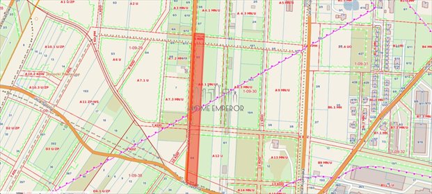 Do sprzedania działka 10 200 m² z planem mieszkaniowo-usługowym działka Warszawa, Ursynów, Jeziorki, Krzesanego