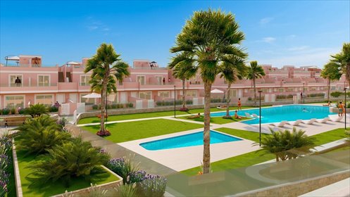Nowoczesne domy 3-pokojowe z basenem i prywatnym ogrodem dom Pilar de la Horadada, Costa Blanca