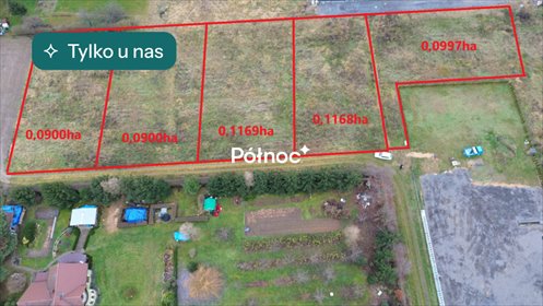 działka na sprzedaż 900m2 działka Łaziska