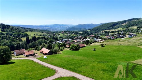 Działka budowlana z widokiem, 1100 m2, spokojna okolica działka Wielogłowy