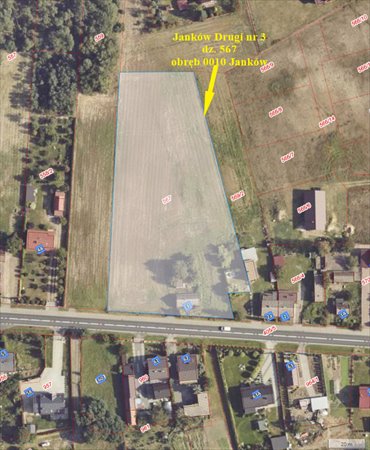 Działka 7 900 m² w Jankowie Drugi (z zabytkowym domem) działka Janków Drugi