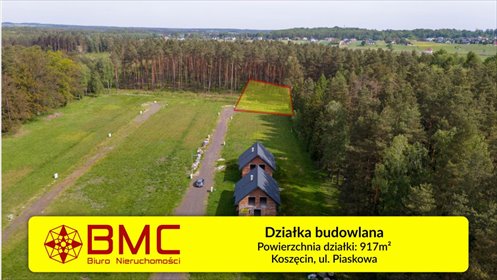 działka na sprzedaż 917m2 działka Koszęcin, Piaskowa
