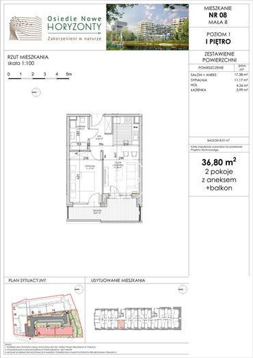 mieszkanie na sprzedaż 37m2 mieszkanie Bydgoszcz, Fordońska