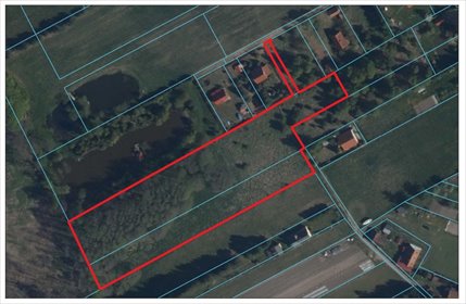 Na sprzedaż działka budowlana 11 264 m² z dostępem do Jeziora Jeziorak działka Jerzwałd