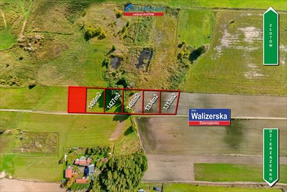 działka na sprzedaż 1314m2 działka Dzierzążenko