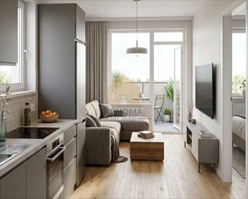 Nowoczesne 34 m² w stanie deweloperskim polecam mieszkanie Wrocław, Muchobór Wielki