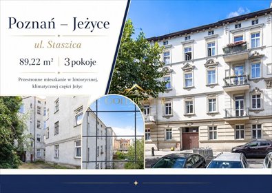 Przestronne 4-pokojowe mieszkanie w kamienicy polecam mieszkanie Poznań, Jeżyce, Stanisława Staszica