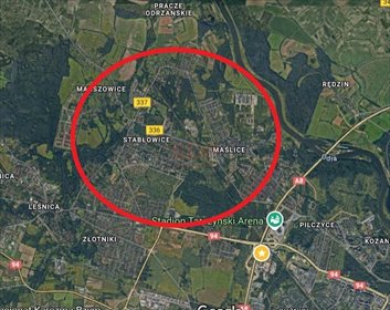 działka na sprzedaż 5150m2 działka Wrocław, Fabryczna, Stabłowice