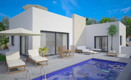 Polecam nowoczesną willę 107 m² z prywatnym basenem w Benijófar dom Benijófar, Costa Blanca