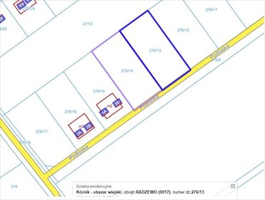 działka na sprzedaż 944m2 działka Radzewo, Podlaska