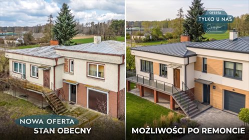 Na sprzedaż urokliwy dom z dużym potencjałem na dużej działce dom Rudniki