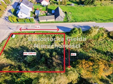 Działka 1200 m² pod zabudowę (Letniki, Białystok) działka Dobrzyniewo Duże, Letniki