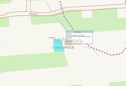 Działka 1000 m² pod zabudowę mieszkaniowo-usługową działka Warszawa, Białołęka, Brzeziny, Herakliusza Billewicza