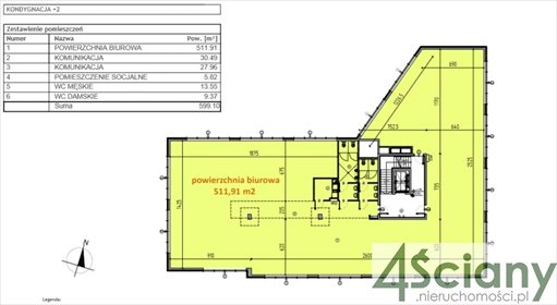 lokal użytkowy na wynajem 511m2 lokal użytkowy Warszawa, Wola