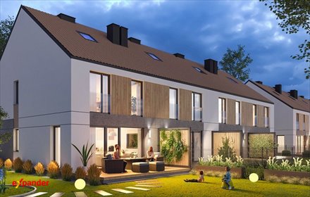 Nowoczesny dom szeregowy 113,72 m2 z ogródkiem i garażem dom Dobrzykowice
