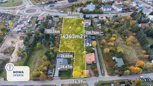 działka na sprzedaż 4343m2 działka Wołomin, al. Niepodległości