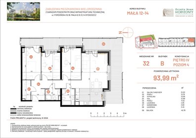 mieszkanie na sprzedaż 94m2 mieszkanie Bydgoszcz, Fordońska