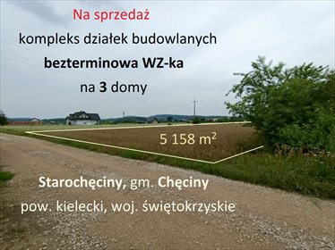 działka na sprzedaż 5158m2 działka Chęciny, Starochęciny
