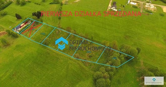 działka na sprzedaż 1100m2 działka Janowice Wielkie, Polna