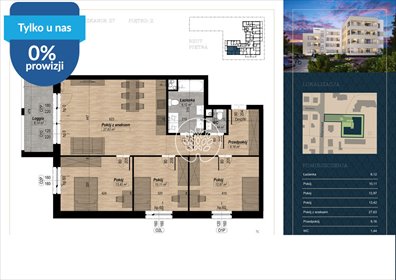Polecam przestronne 4-pokojowe mieszkanie 80,85 m² w Fordonie mieszkanie Bydgoszcz, Fordon, Altanowa