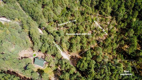 Działka 3000 m² z lasem i planem pod zabudowę w Wólce-Wojciechówku działka Wólka-Wojciechówek, Akacjowa