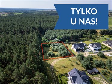 Sprzedam działkę 1910 m² z lasem i mediami w Gościeradzu działka Gościeradz