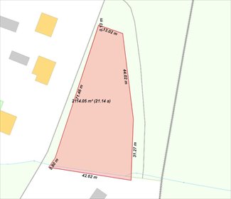 działka na sprzedaż 2100m2 działka Marzenin