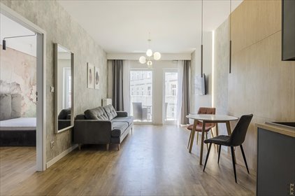 Nowoczesne 2-pokojowe mieszkanie z balkonem, pełne wyposażenie mieszkanie Wrocław, pl. im. Jana Pawła II