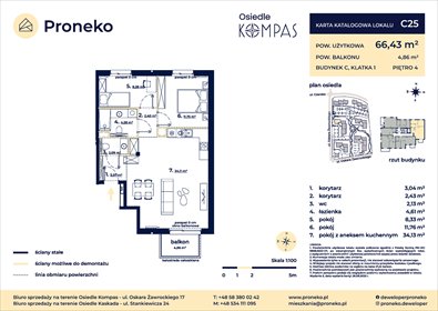Nowoczesne 3-pokojowe mieszkanie 66 m² w Gdańsku polecam! mieszkanie Gdańsk, Orunia, osiedle kompas, Oskara Żawrockiego