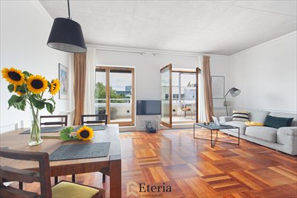 Vintage'owy penthouse z tarasem i widokiem na Warszawę mieszkanie Warszawa, Mokotów, Biały Kamień