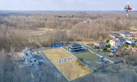działka na sprzedaż 1818m2 działka Brzeziny Nowe, Nowa