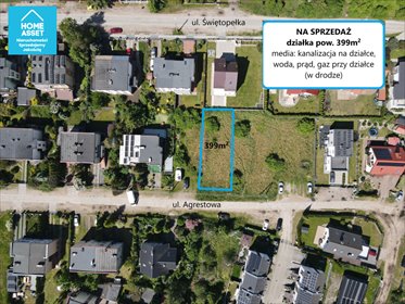działka na sprzedaż 399m2 działka Rumia, Agrestowa