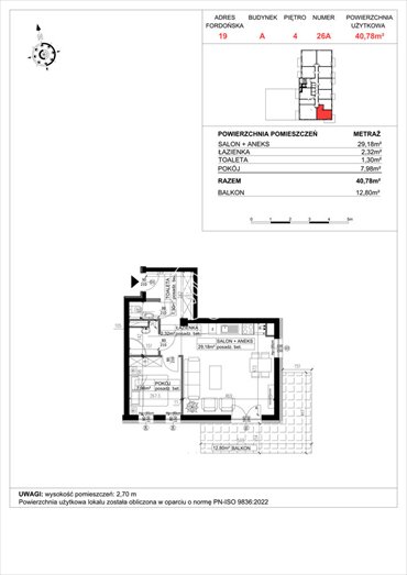 mieszkanie na sprzedaż 41m2 mieszkanie Bydgoszcz, Bartodzieje, Ceramiczna