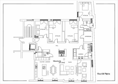 mieszkanie na wynajem 207m2 mieszkanie Kraków, Stare Miasto, Krupnicza